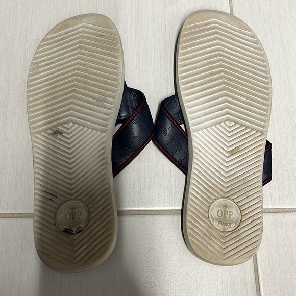 Men’s OPP France leather sandals - Picture 3 of 3